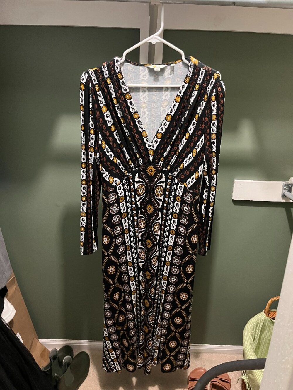 Boden Boho Print Empire Waist Maxi Dress – Women's US Size 6